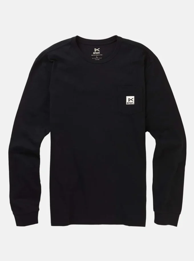 Anon langærmet T-shirt til mænd