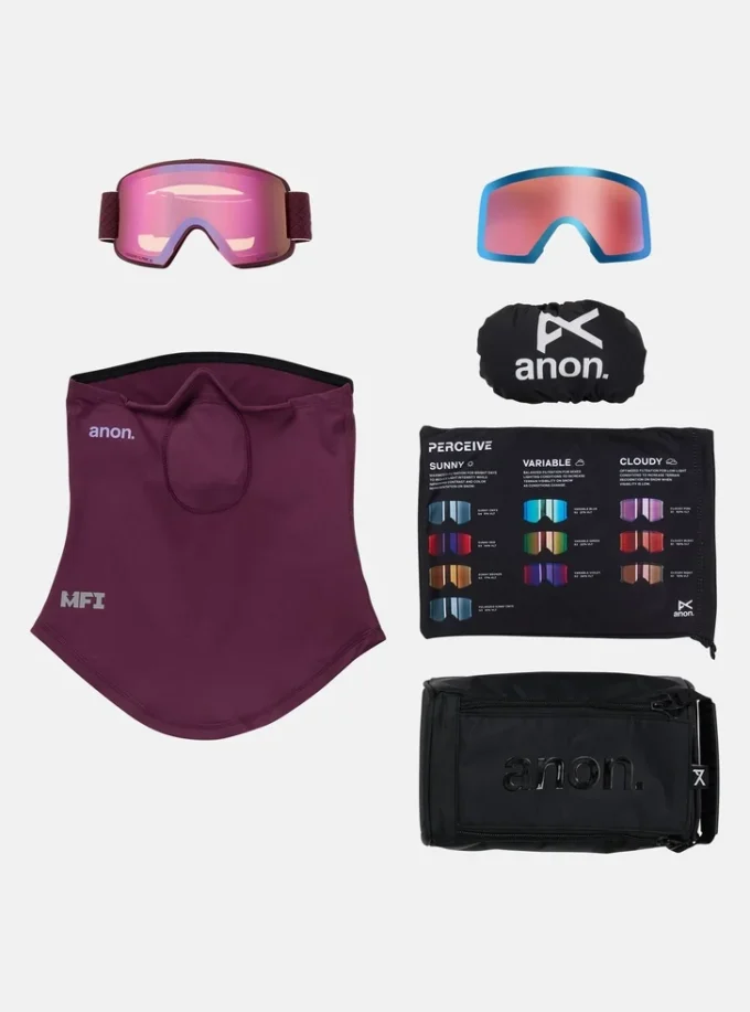 Anon M6S-briller + bonusglas + MFI®-ansigtsmaske