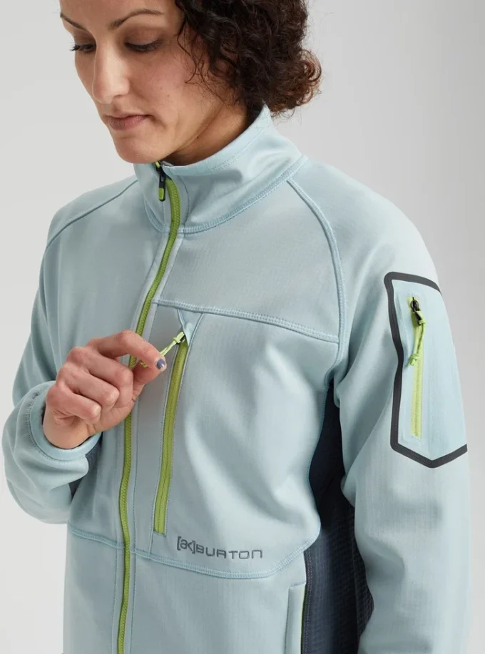 Burton [ak]® Polartec® Grid fleece med fuld lynlås