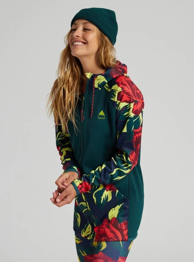 Burton Crown Weatherproof lang fleecejakke med fuld lynlås til kvinder