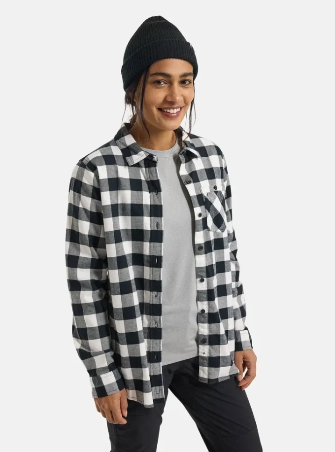 Burton Favorite langærmet flannelskjorte til kvinder