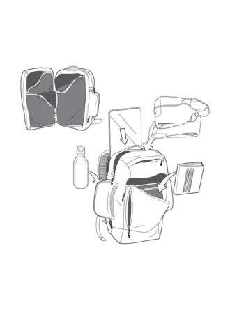 burton multipath 27l rejsetaske 2 330x445 - Burton Multipath 27L rejsetaske