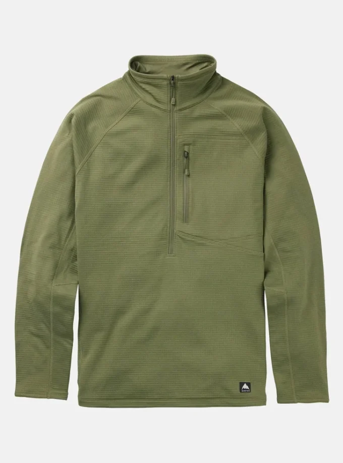 Burton Stockrun Grid Half-Zip Fleece til mænd (prøve)